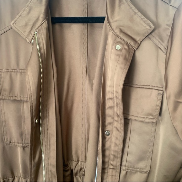 Chicos Silk Jacket With Belt - Picture 13 of 15